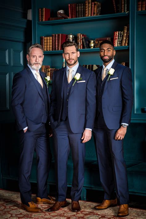 blue suits for wedding groomsmen.